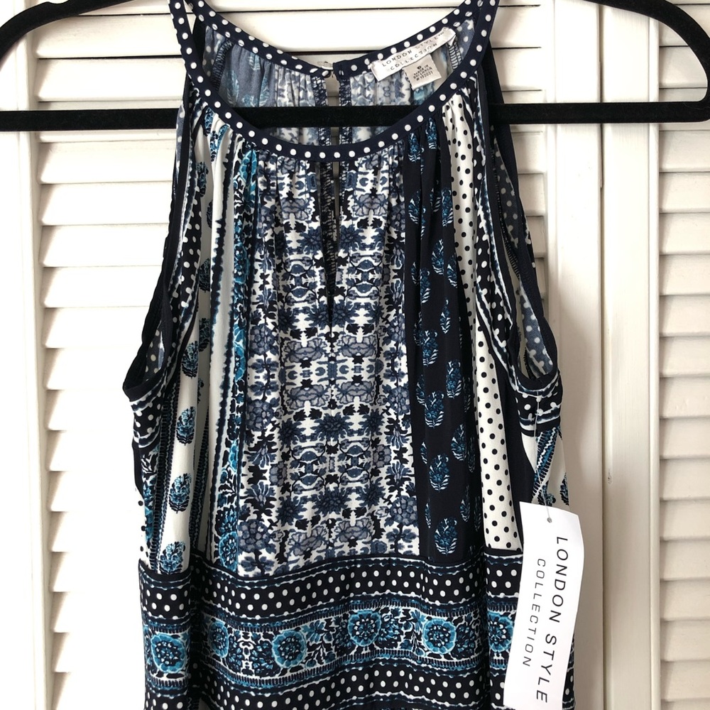 NWT London Style Collection Dress Boho Maxi Size 8